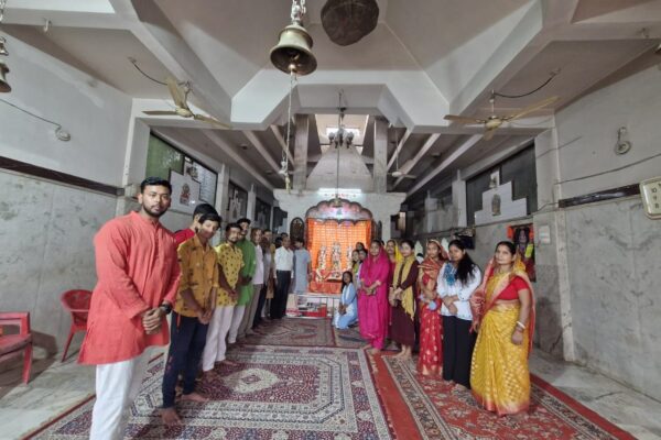 लंका स्थित श्री राम मंदिर में धूमधाम से मनाई गई रामनवमी